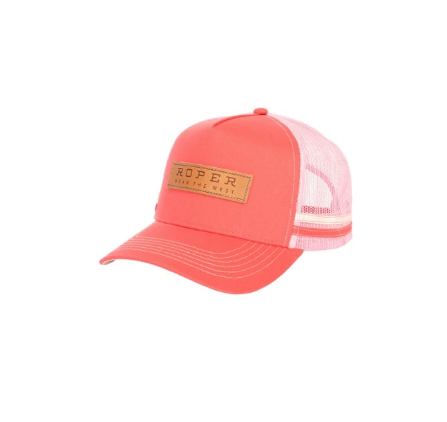 Roper - Leather Patch Trucker Cap
