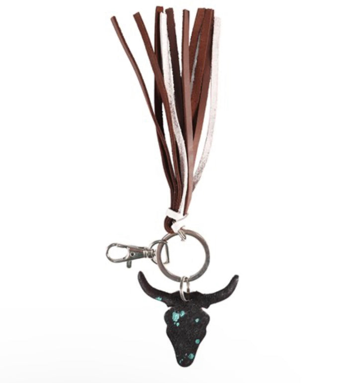Fort Worth - Long Horn Tassel Key Ring