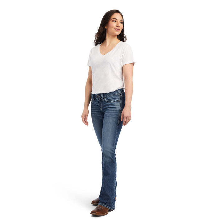 Ariat - Womens R.E.A.L mid rise Raquel Boot Cut in Canadian