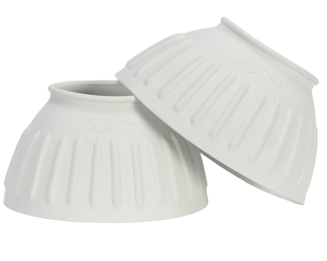 GG Australia - Ribbed Bell Boots in White