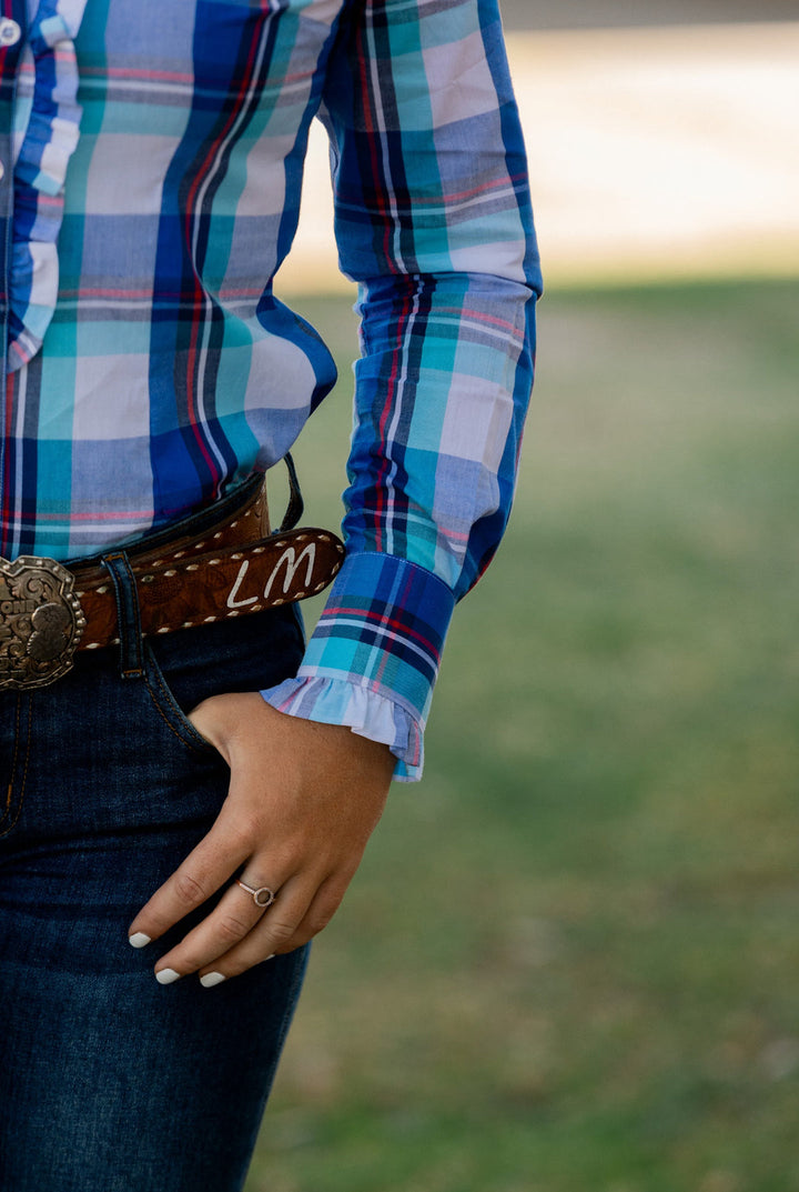 Blackcolt - Kirby Shirt in Blue with red check