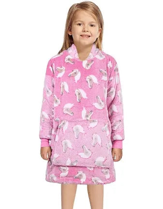 Thomas Cook - Kids Pink Horse Snuggle Hoodie