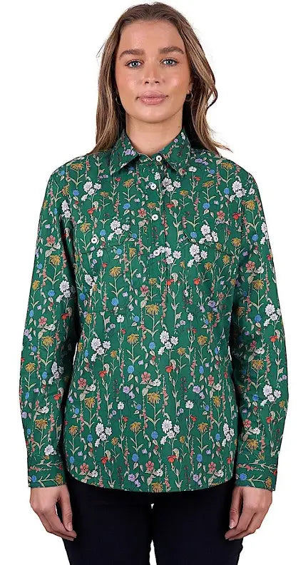 Hard Slog - Women's Jani 1/2 Placket Long Sleeve Shirt W25