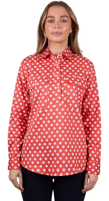 Hard Slog - Women's Jaz 1/2 Placket Long Sleeve Shirt W25