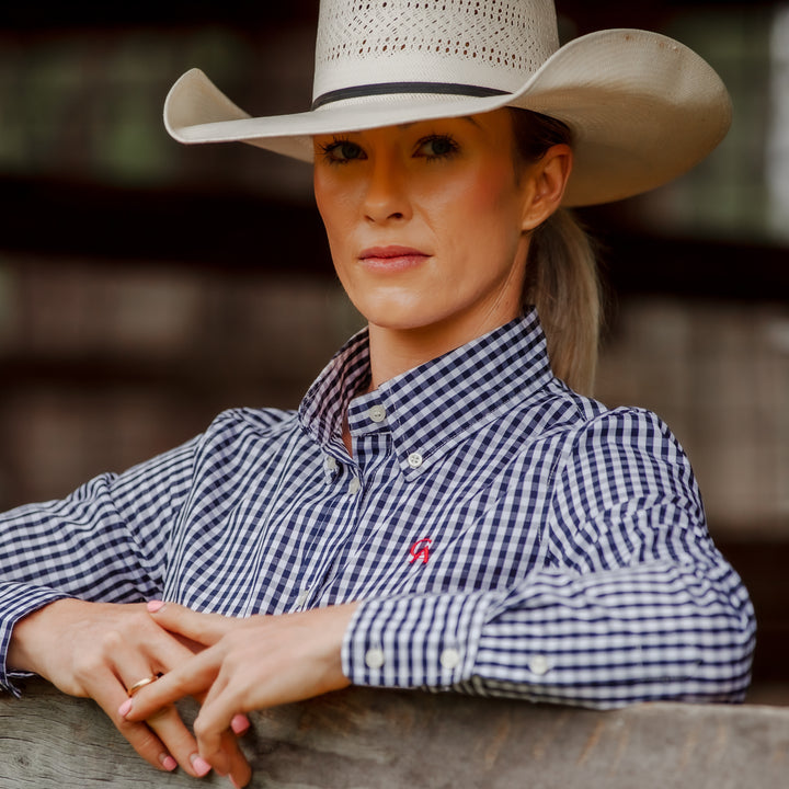Campdraft Aus - Ladies Classic Fit Long Sleeve Shirt