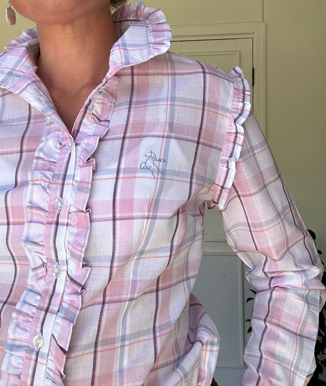 Sara shirt in Pink & Blue Check