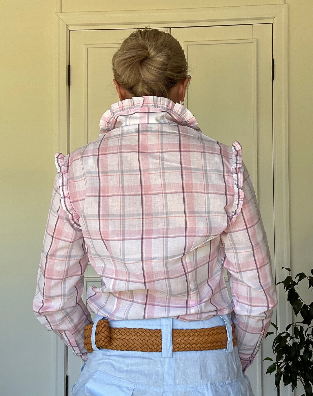 Sara shirt in Pink & Blue Check