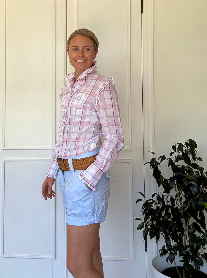 Sara shirt in Pink & Blue Check