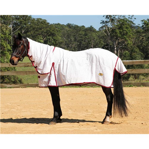 GG Australia - Tear Stop Combo (white with maroon)