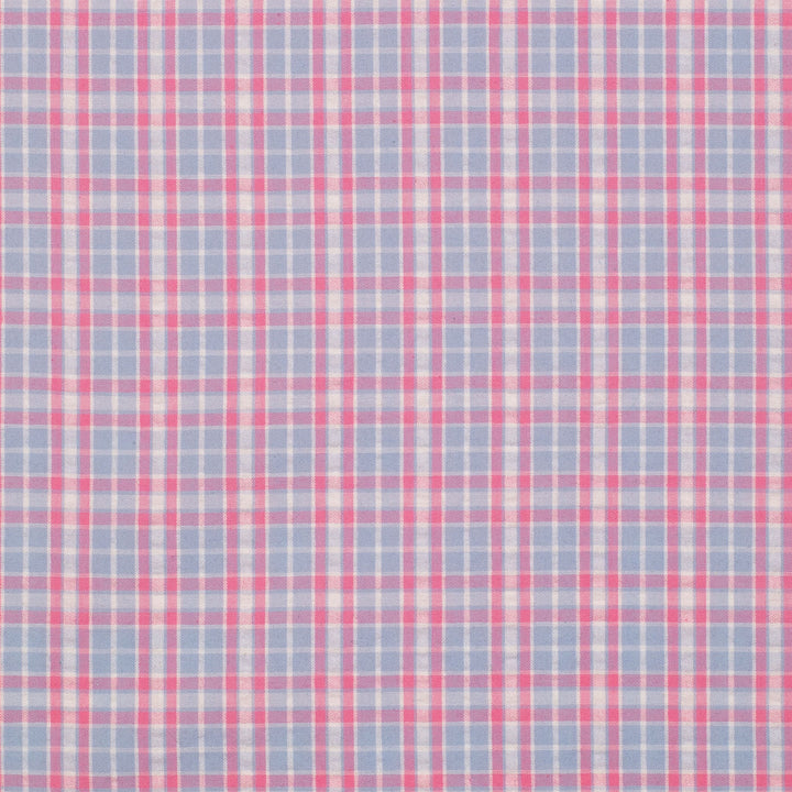 Just Country - Girl's Harper Half Button Shirt in Cornflower Check