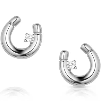 Montana Silversmiths - Little Light Horseshoe Earrings
