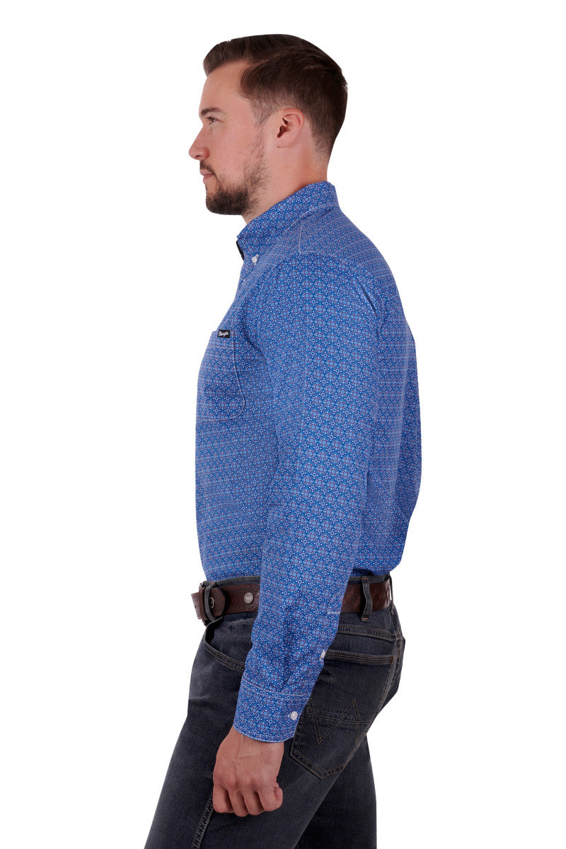 Wrangler - Mens Declan Long Sleeve Shirt