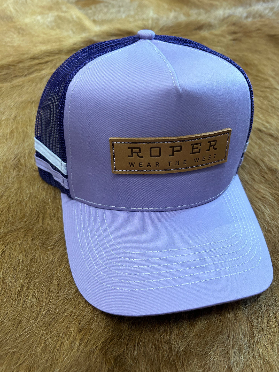 Roper - Leather Patch Trucker Cap