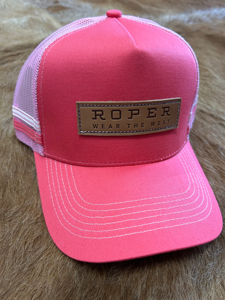 Roper - Leather Patch Trucker Cap