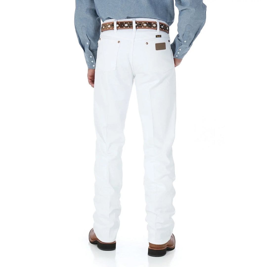 Wrangler - (13MWZWI) Mens Cowboy Cut Original Fit Jean 36" Leg WHITE