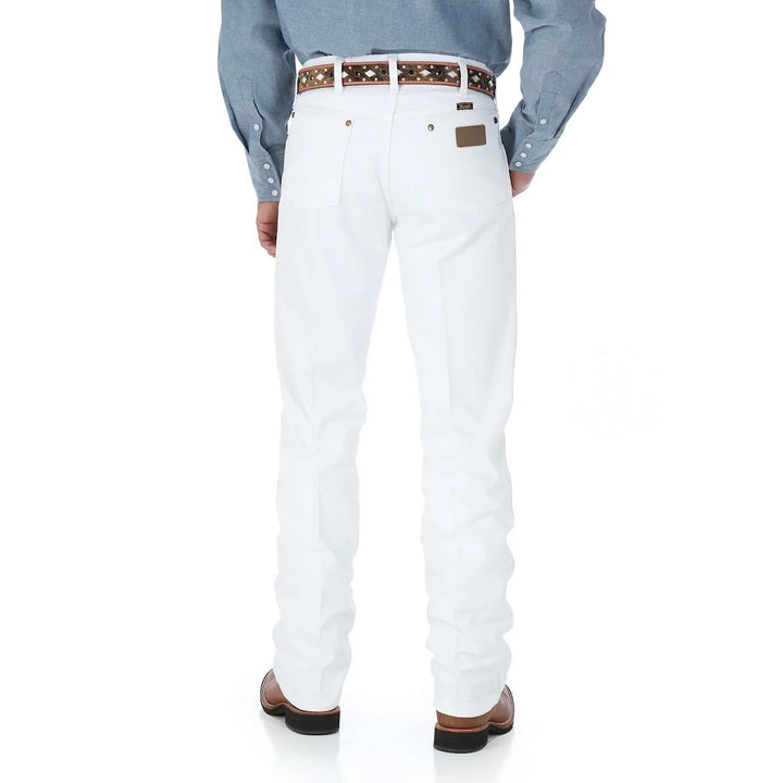Wrangler - (13MWZWI) Mens Cowboy Cut Original Fit Jean 36" Leg WHITE