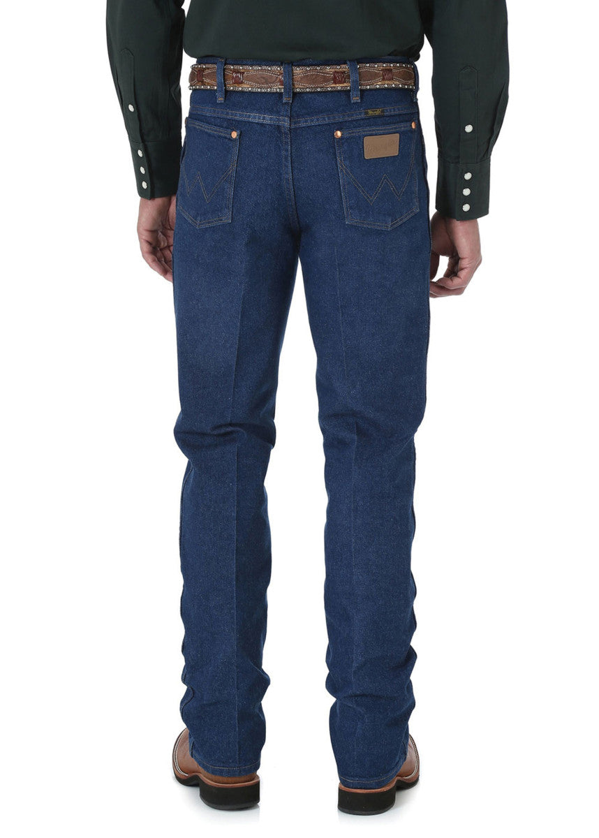 Wrangler - (0936PWD36) Mens Cowboy Cut Slim Fit Jean Prewashed Indigo 36" Leg