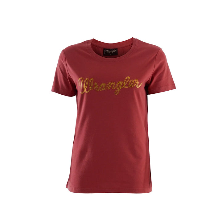 Wrangler - Womens Lasso Tee in Rust