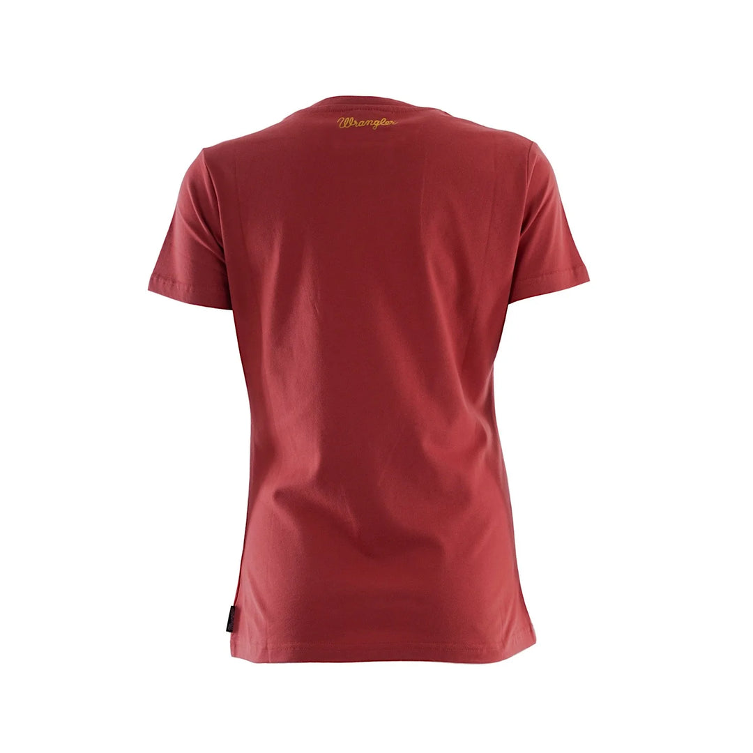 Wrangler - Womens Lasso Tee in Rust