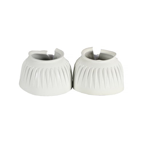 Ribbed Bell Boots w/Double Velcro in White