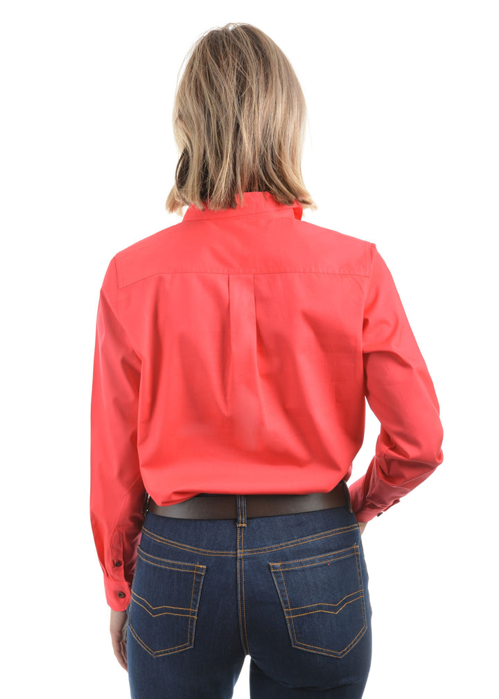 Hard Slog Women's Work Shirt Red Poppy