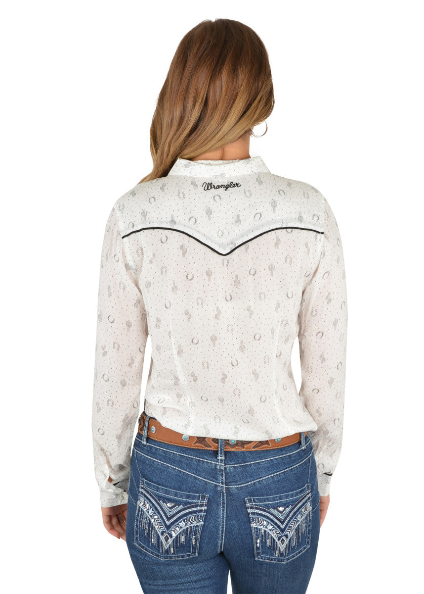 Wrangler - Ladies Wendy Print Western Shirt