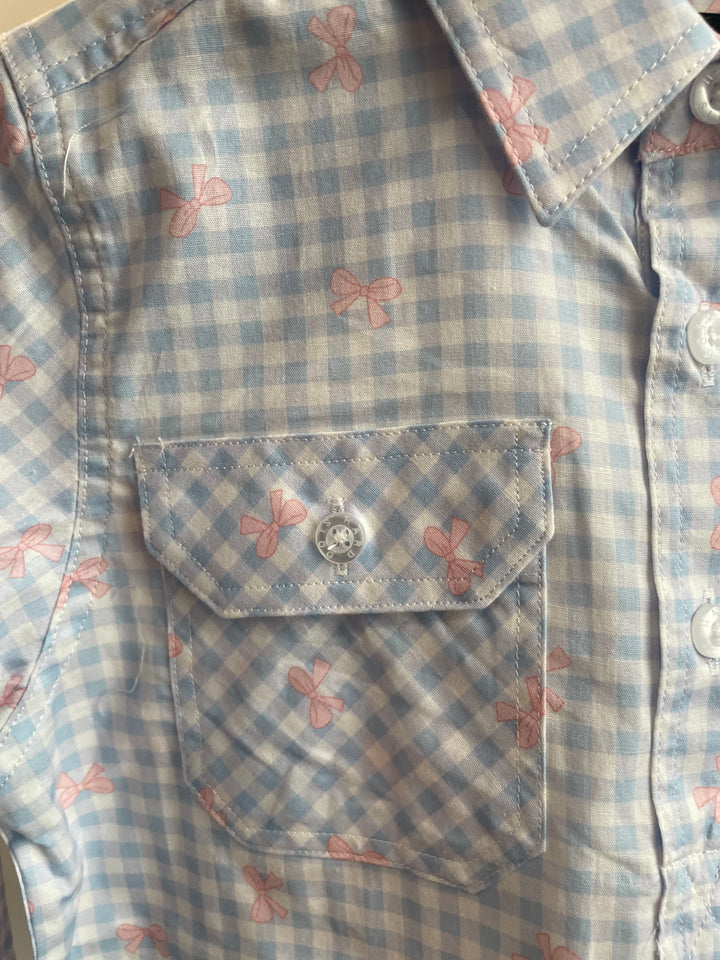 Hard Slog - KIDS LILLIA 1/2 BUTTON LONG SLEEVE SHIRT S26