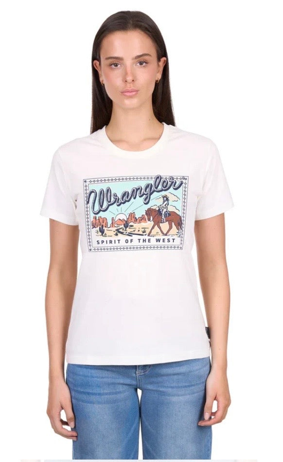 Wrangler  - WOMENS VANESSA SHORT SLEEVE TEE W26