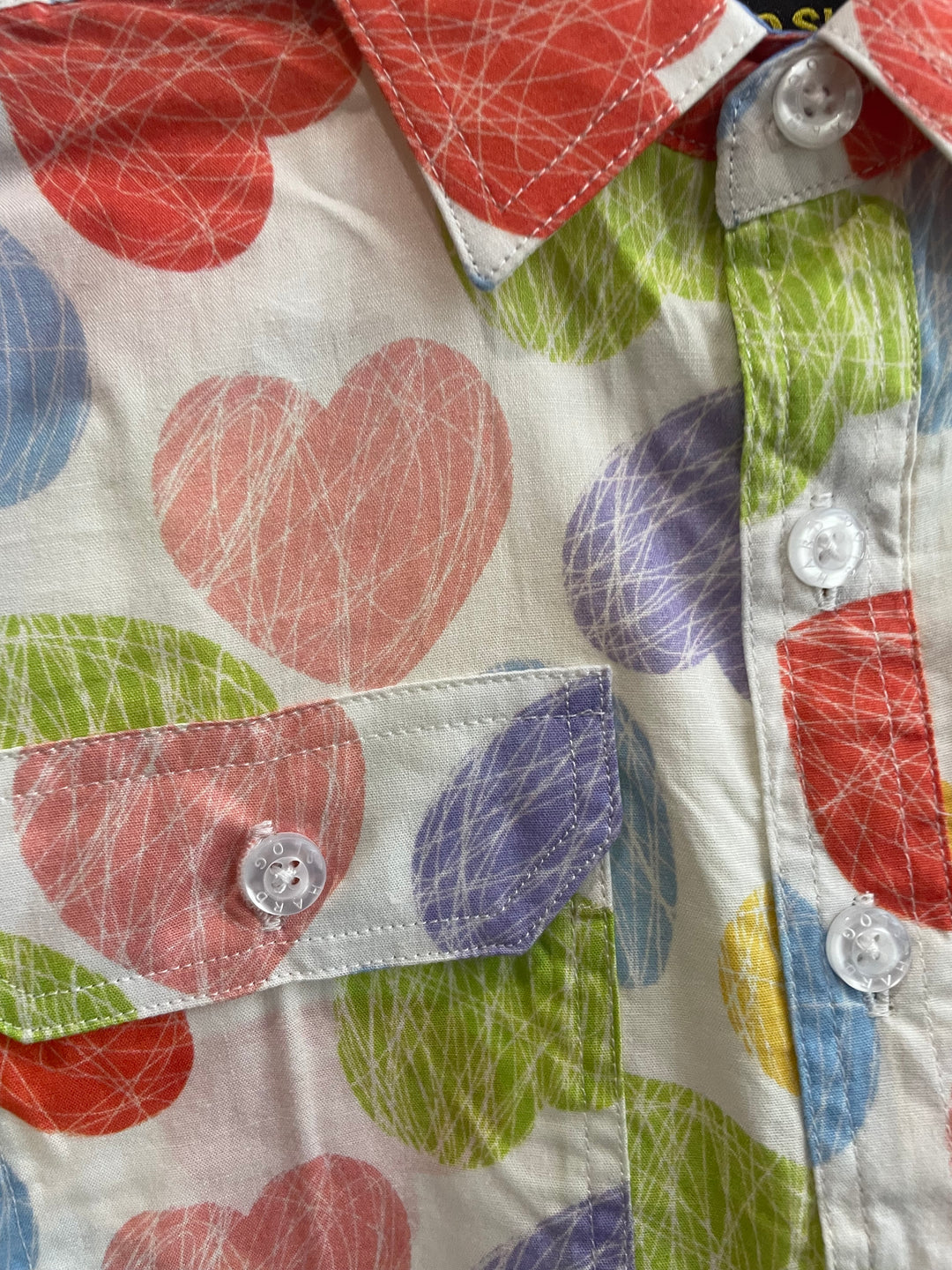 Hard Slog - KIDS POLLY 1/2 BUTTON LONG SLEEVE SHIRT S26