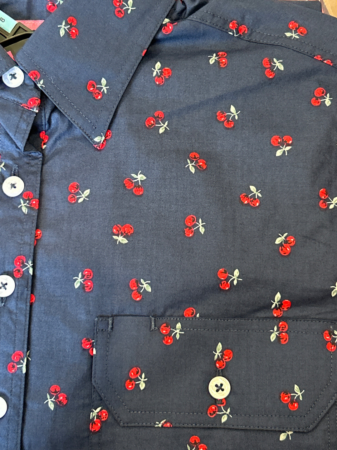 Hard Slog - WOMENS CHERRY 1/2 BUTTON LONG SLEEVE SHIRT W26