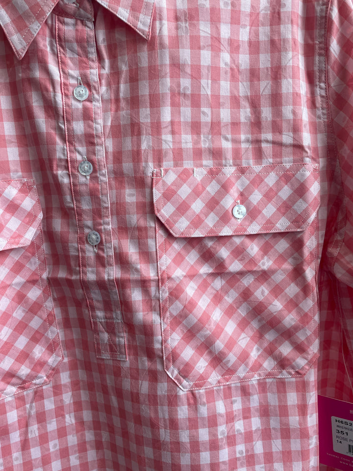 Hard Slog - WOMENS RAQUEL 1/2 BUTTON LONG SLEEVE SHIRT S26