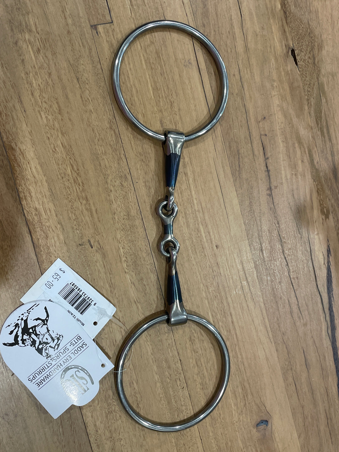 Saddlery Trading Company - Campdraft Bit w/3 Piece Blued Mouth