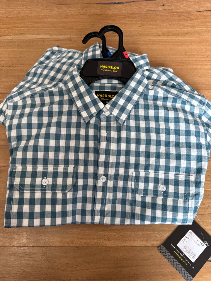 Hard Slog - KIDS RIVER 1/2 BUTTON LONG SLEEVE SHIRT S26