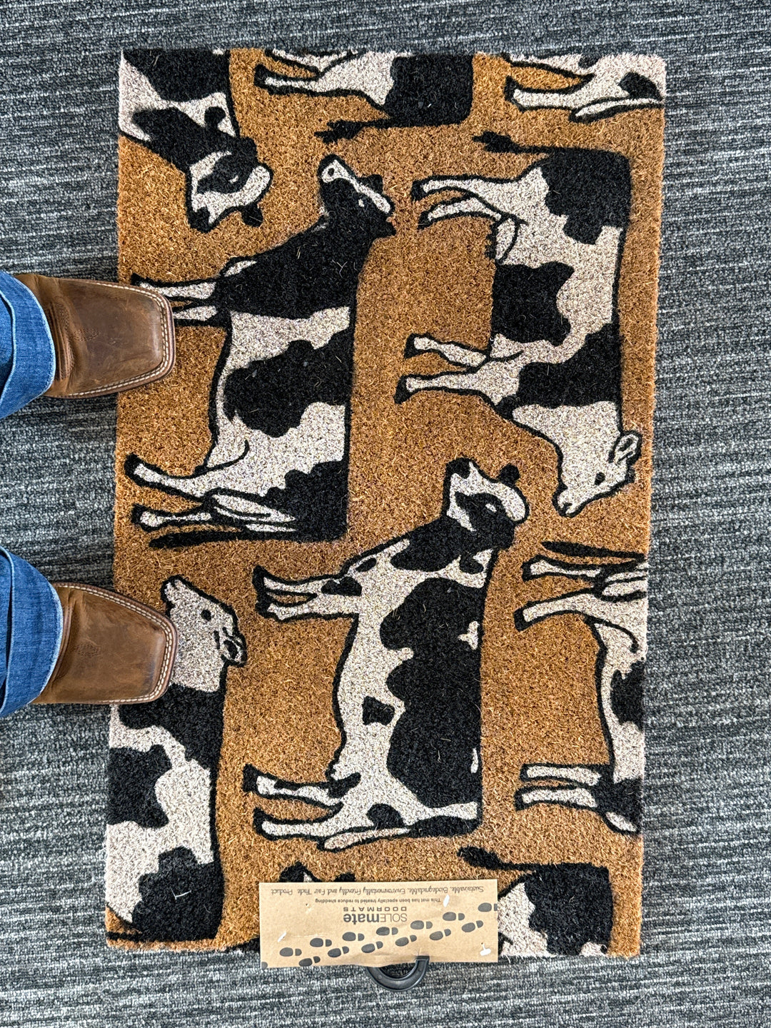 SOLEMATE DOORMAT - Dairy Cows 45 x 75