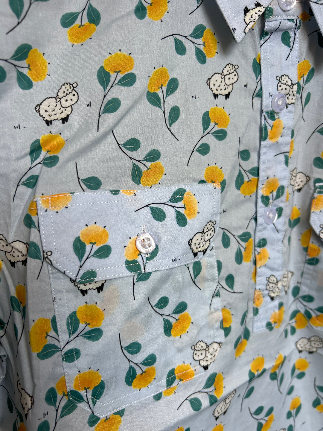 Hard Slog - KIDS SUZIE 1/2 BUTTON LONG SLEEVE SHIRT