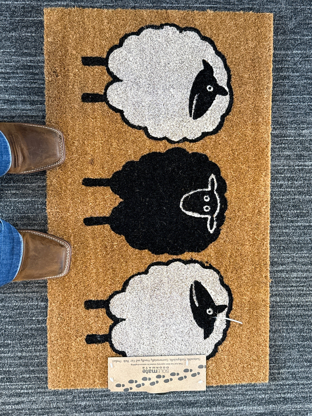 SOLEMATE DOORMAT - 3 Sheep 45 x 75