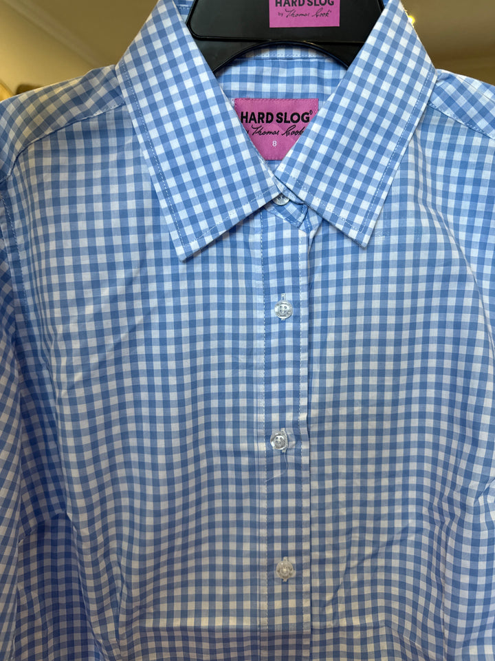 Hard Slog - WOMENS TAYLOR LONG SLEEVE SHIRT IN LIGHT BLUE