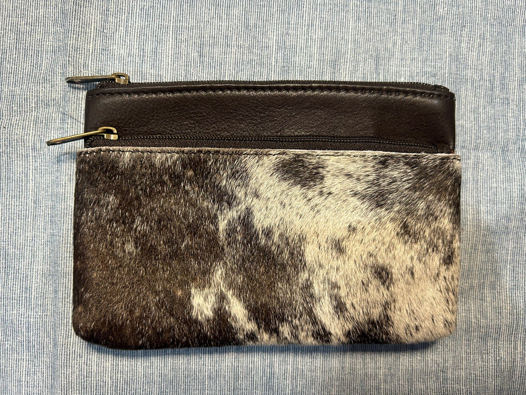 TDE - Alaska Double Zipper Cowhide Clutch BC6