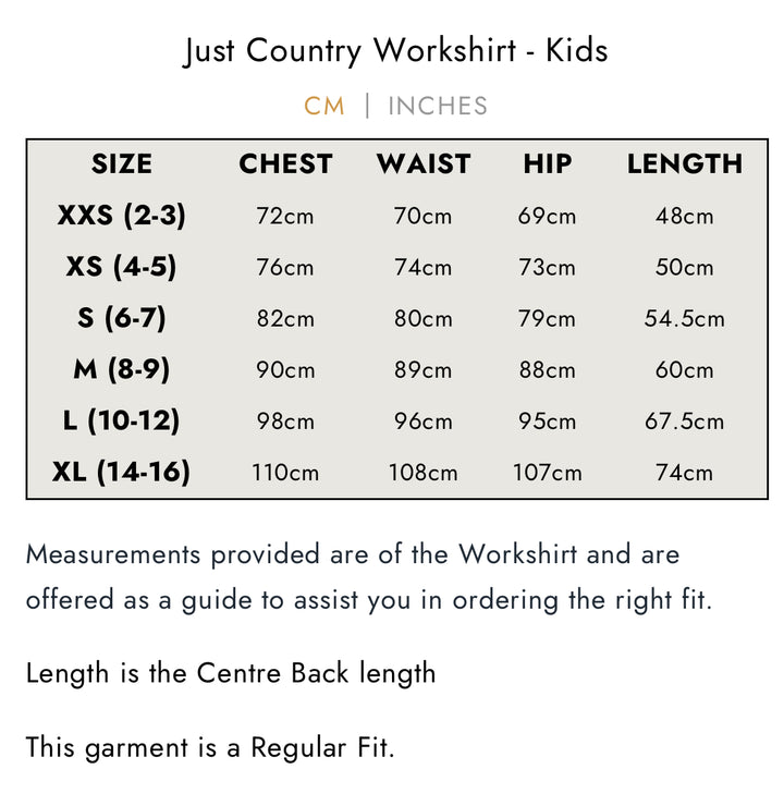 HAMILTON CAMPDRAFT COMMITTEE MEMBERS ONLY (KIDS JUST COUNTRY 1/2 BUTTON NAVY SHIRT)