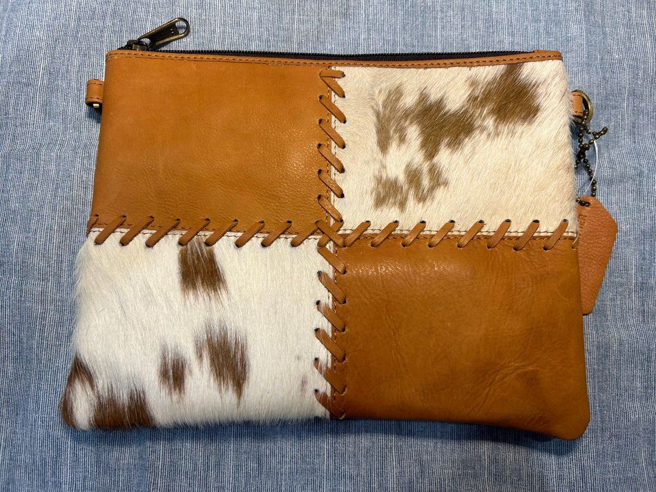 TDE - Lisbon Boho Clutch Cowhide Bag