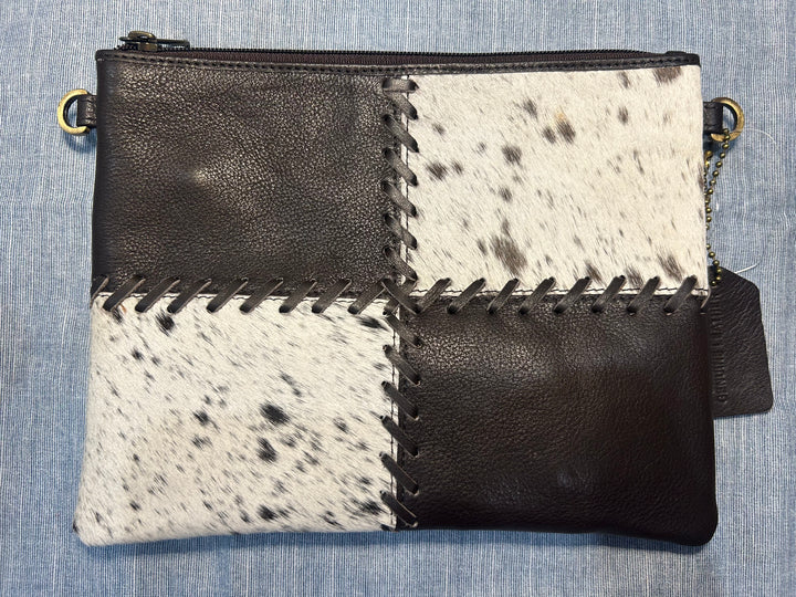 TDE - Lisbon Boho Clutch Cowhide Bag