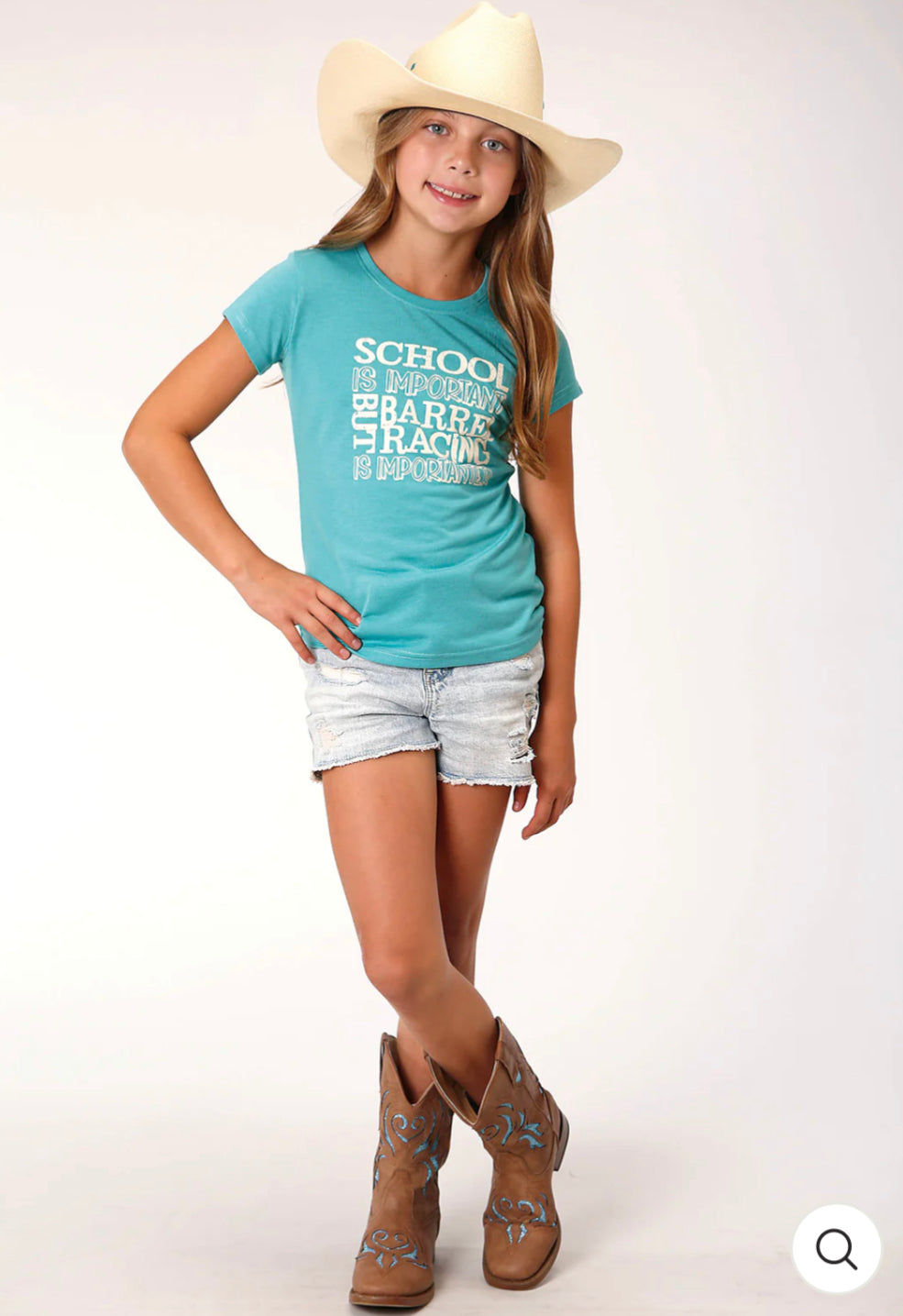 Roper - Girls Barrel Racing Tee