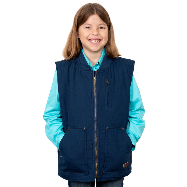 Just Country - Kids Diamantina Vest in Navy