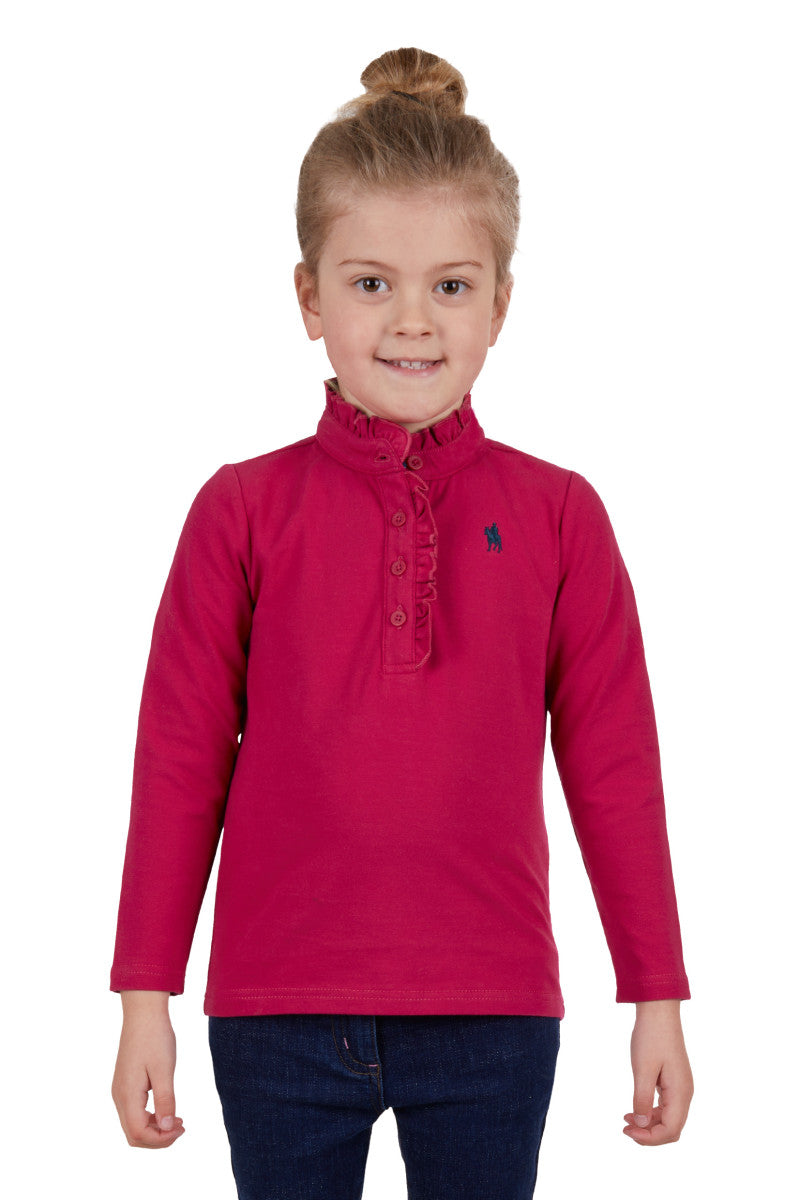 Thomas Cook - Girls Frill Neck Long Sleeve Tee