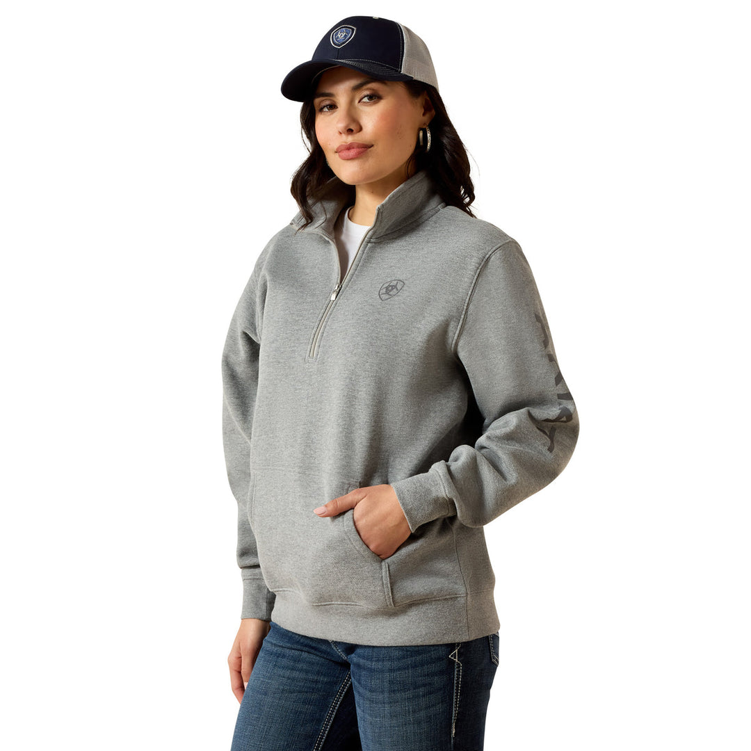 Ariat - Womens Foundation Logo 1/2 Zip Sweatshirt