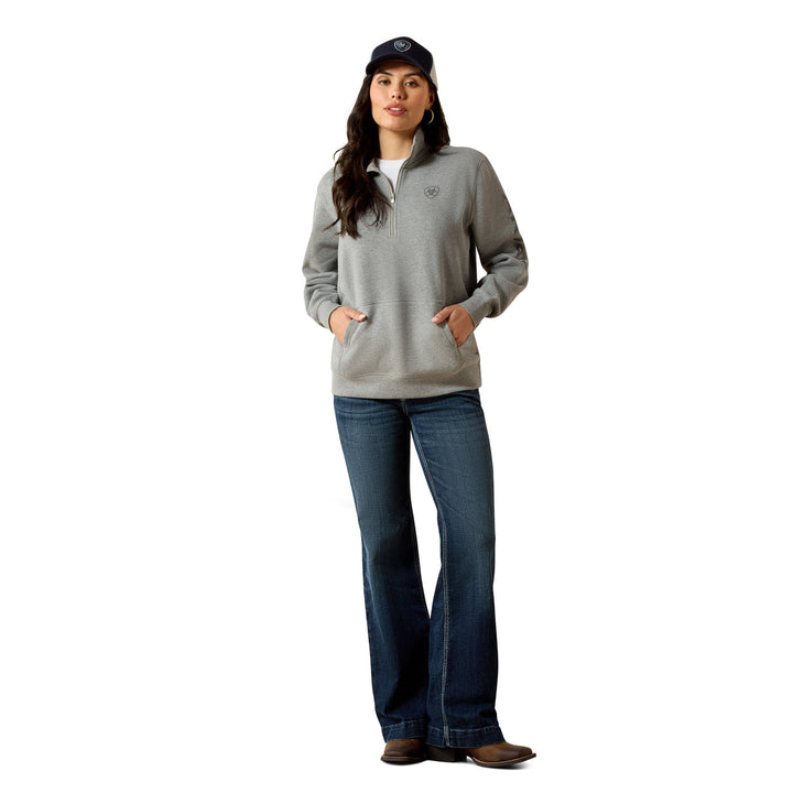 Ariat - Womens Foundation Logo 1/2 Zip Sweatshirt
