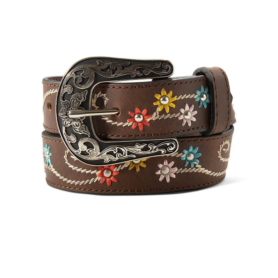 Ariat - Girls Embroidery Flowers Belt