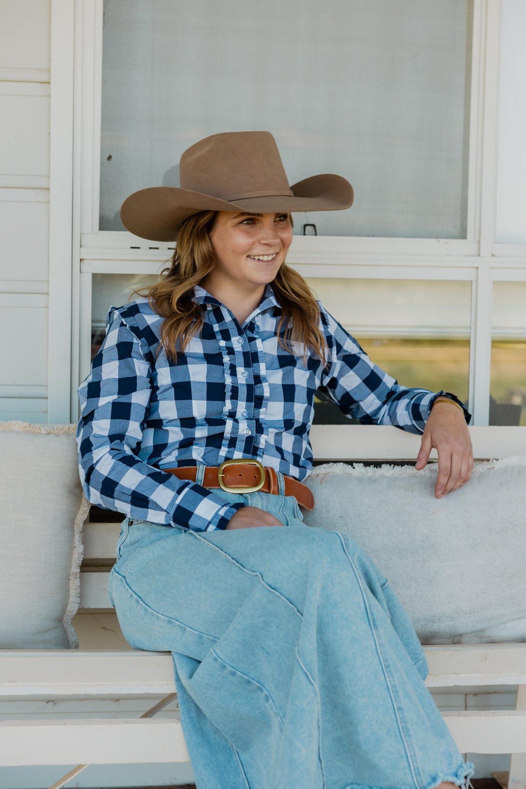 Blackcolt - Sara Shirt in Navy Check