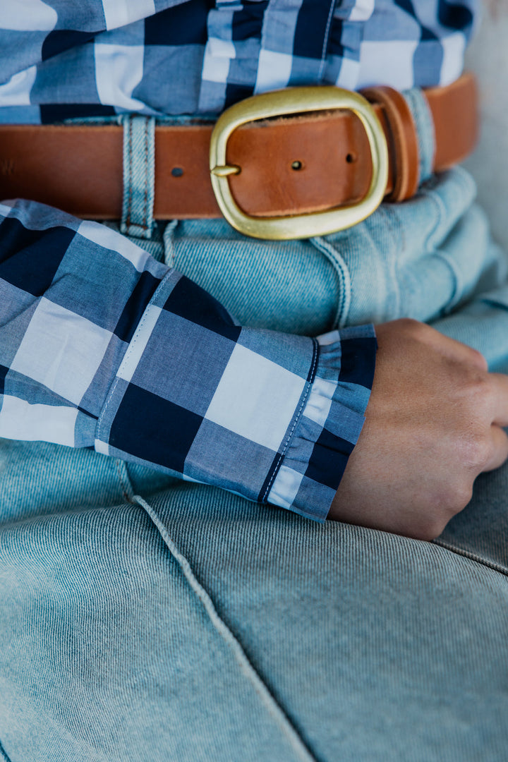 Blackcolt - Sara Shirt in Navy Check