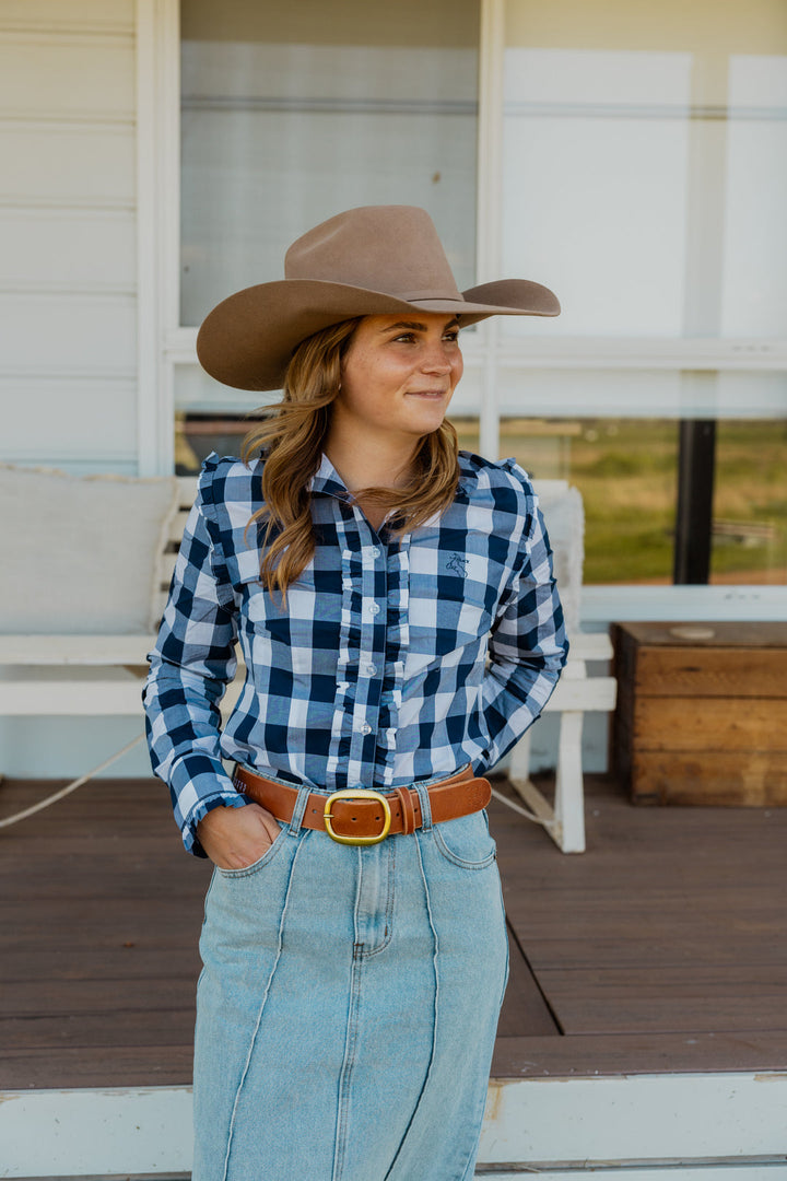 Blackcolt - Sara Shirt in Navy Check